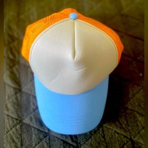 Bright orange and blue SnapBack